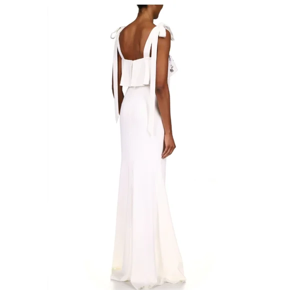 NWT Badgley Mischka Enchanting Beaded Bodice Gown - COCKTAIL LENGTH